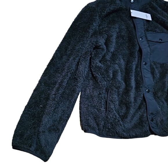 Men's Faux Fur Sherpa Button Down Jacket XL - Picture 4 of 5